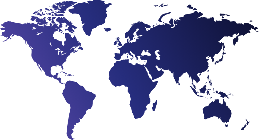 Worldwide customer map